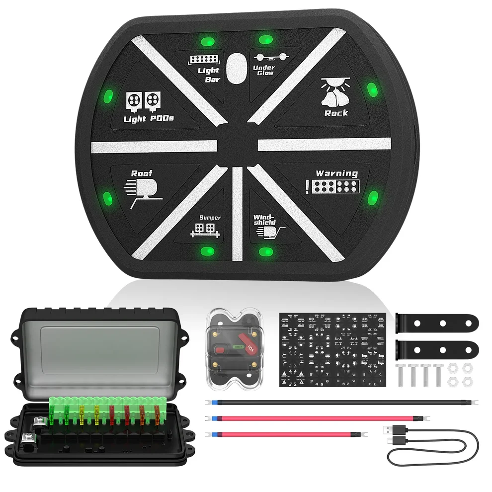 Panneau de commande sans fil à 8 modules