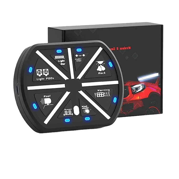 Panneau de commande sans fil à 8 modules